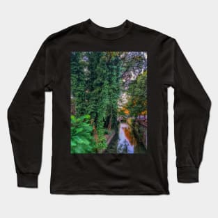 Green Nature Trees Plants Leaves Vegetation River Long Sleeve T-Shirt